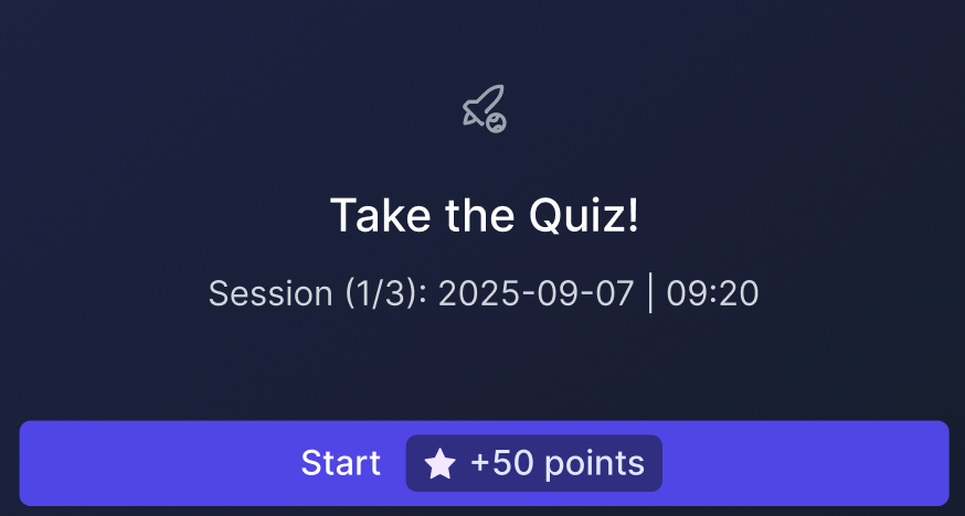 Quiz worth 50 points